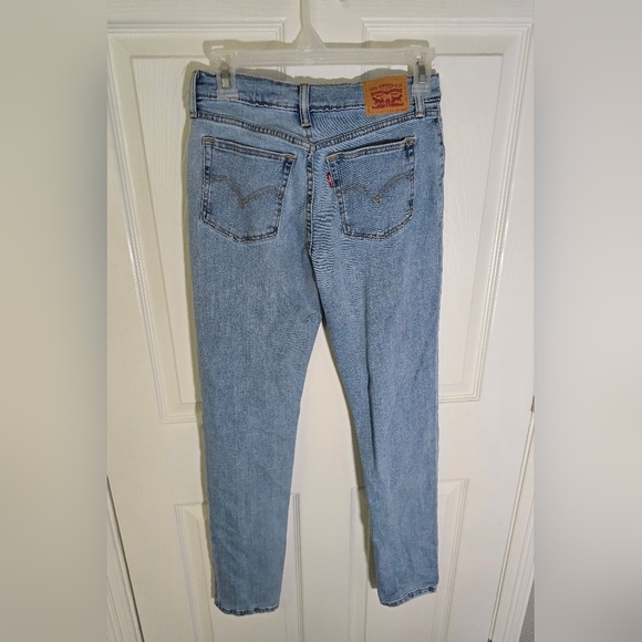 Levis 501 Girls Light Denim Blue Jeans Size 14A - Picture 10 of 12